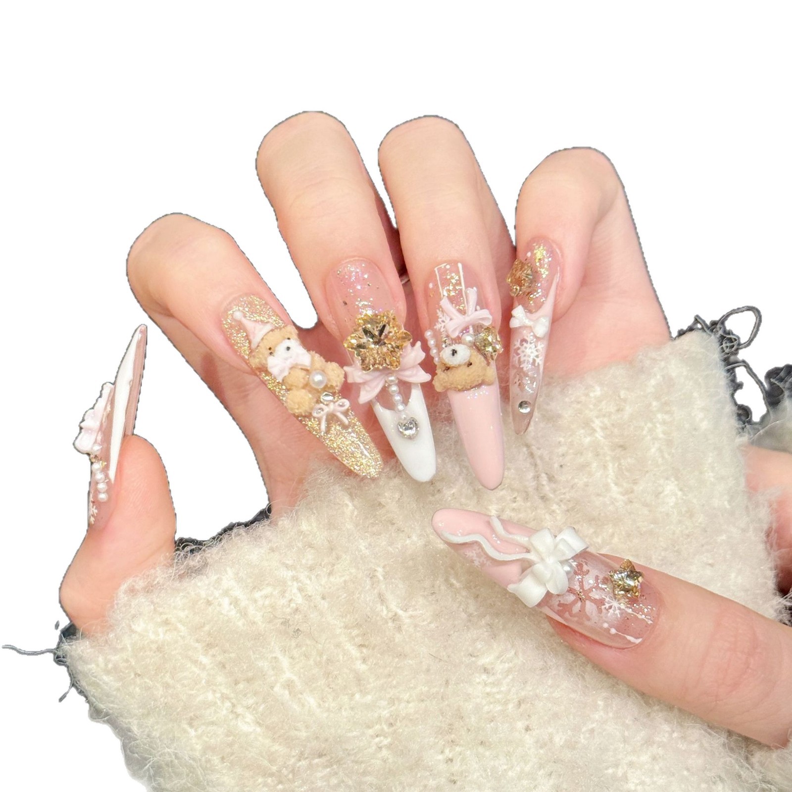 10Pcs Handmade Press On Nails  - Resin Art Tools ulasan dan harga