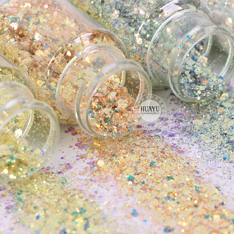 Mixed Chunky Holographic Glitt - Mica Flake Resin ulasan dan harga