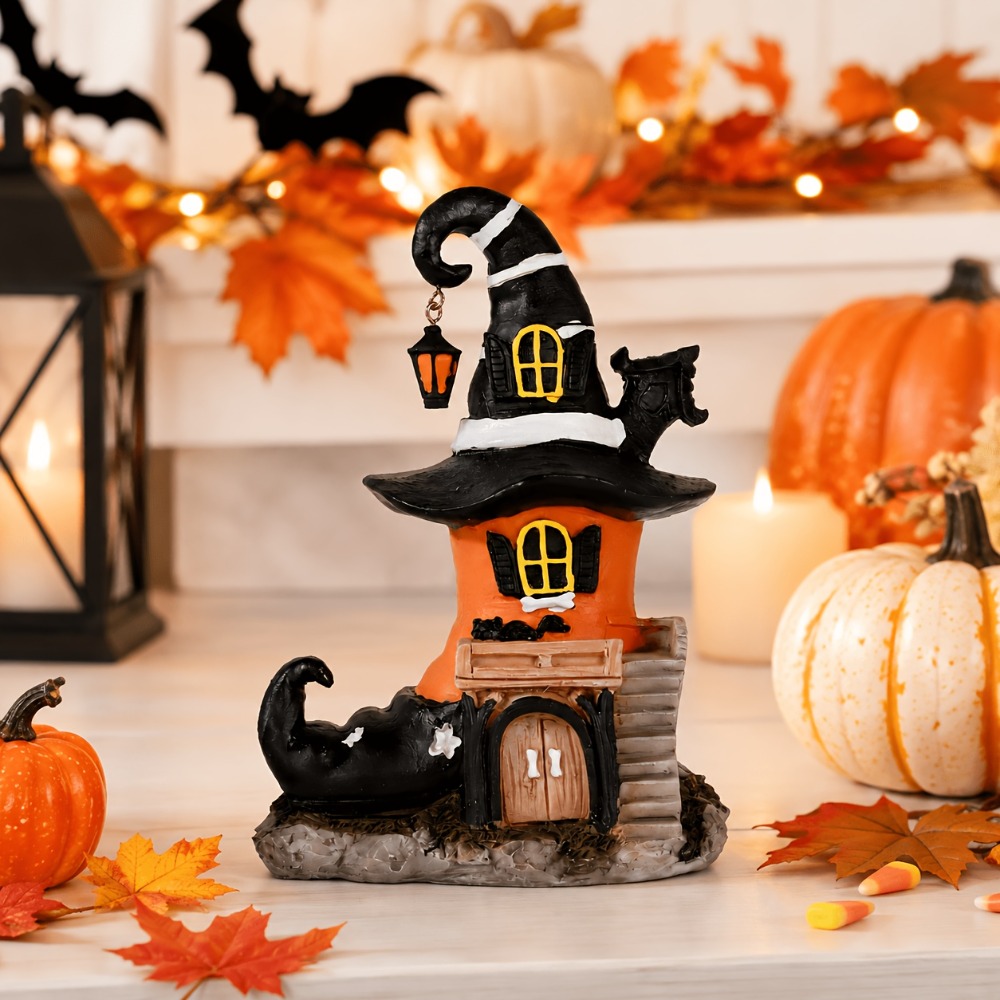 Halloween Resin Witch Shoe Hou - Resin Art Coffee Table ulasan dan harga
