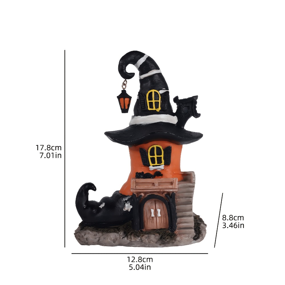 Halloween Resin Witch Shoe Hou - Resin Art Coffee Table ulasan dan harga