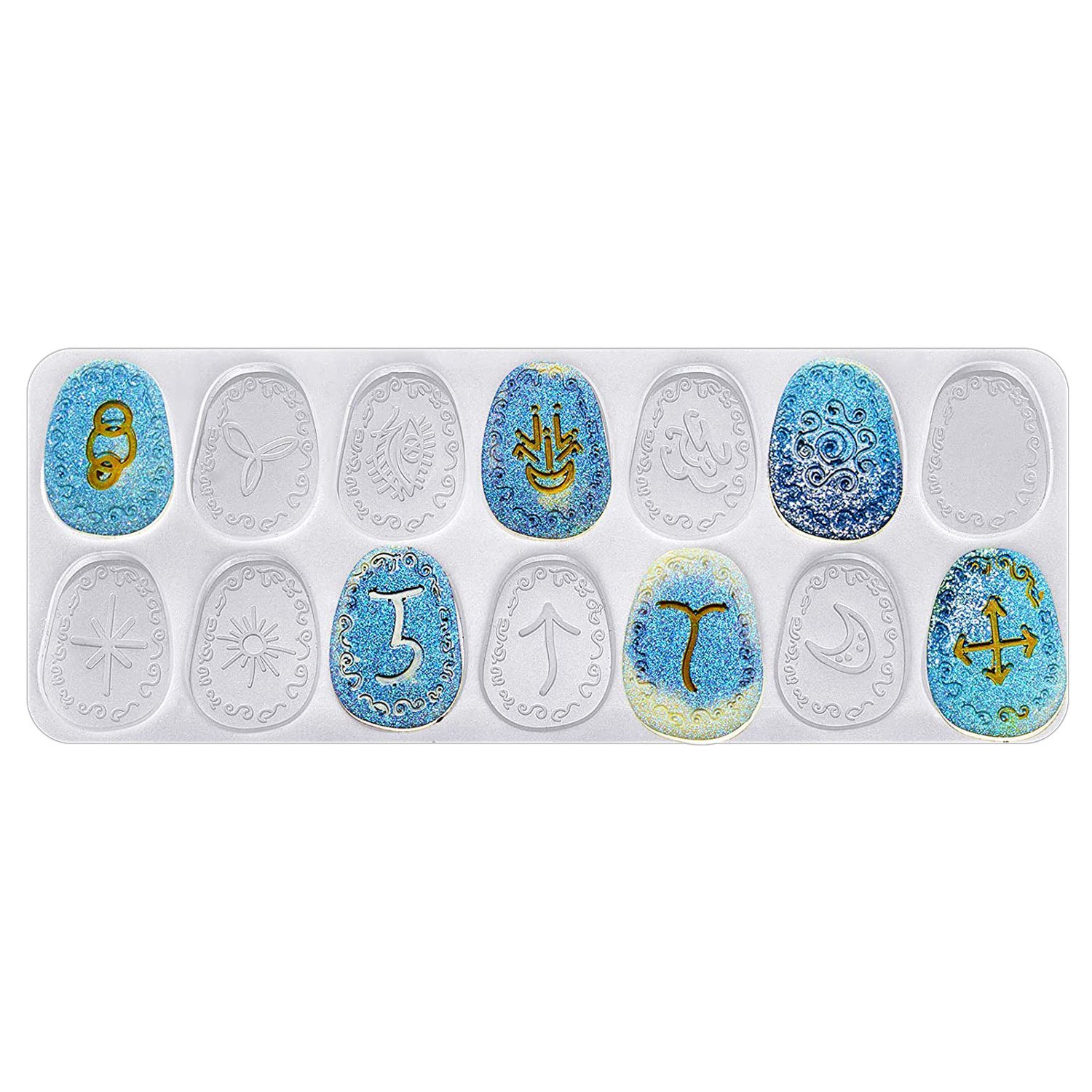 ABWZ-Witch Rune Resin Mold Sym - Resin Art Alphabet ulasan dan harga