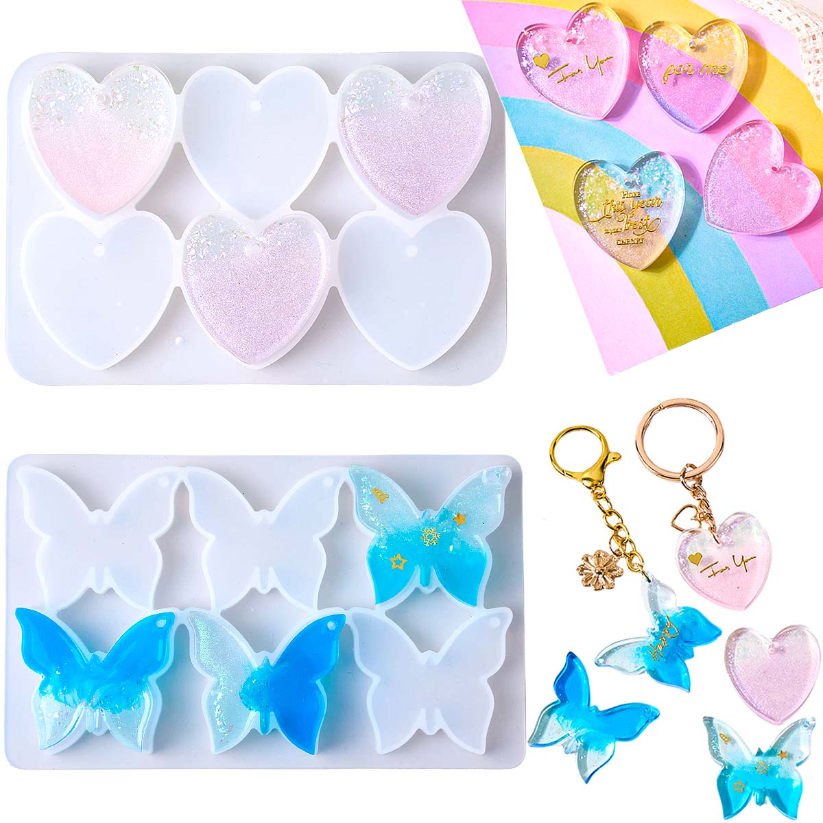 Six-hole with Holes Earring Si - Resin Art Liquid ulasan dan harga