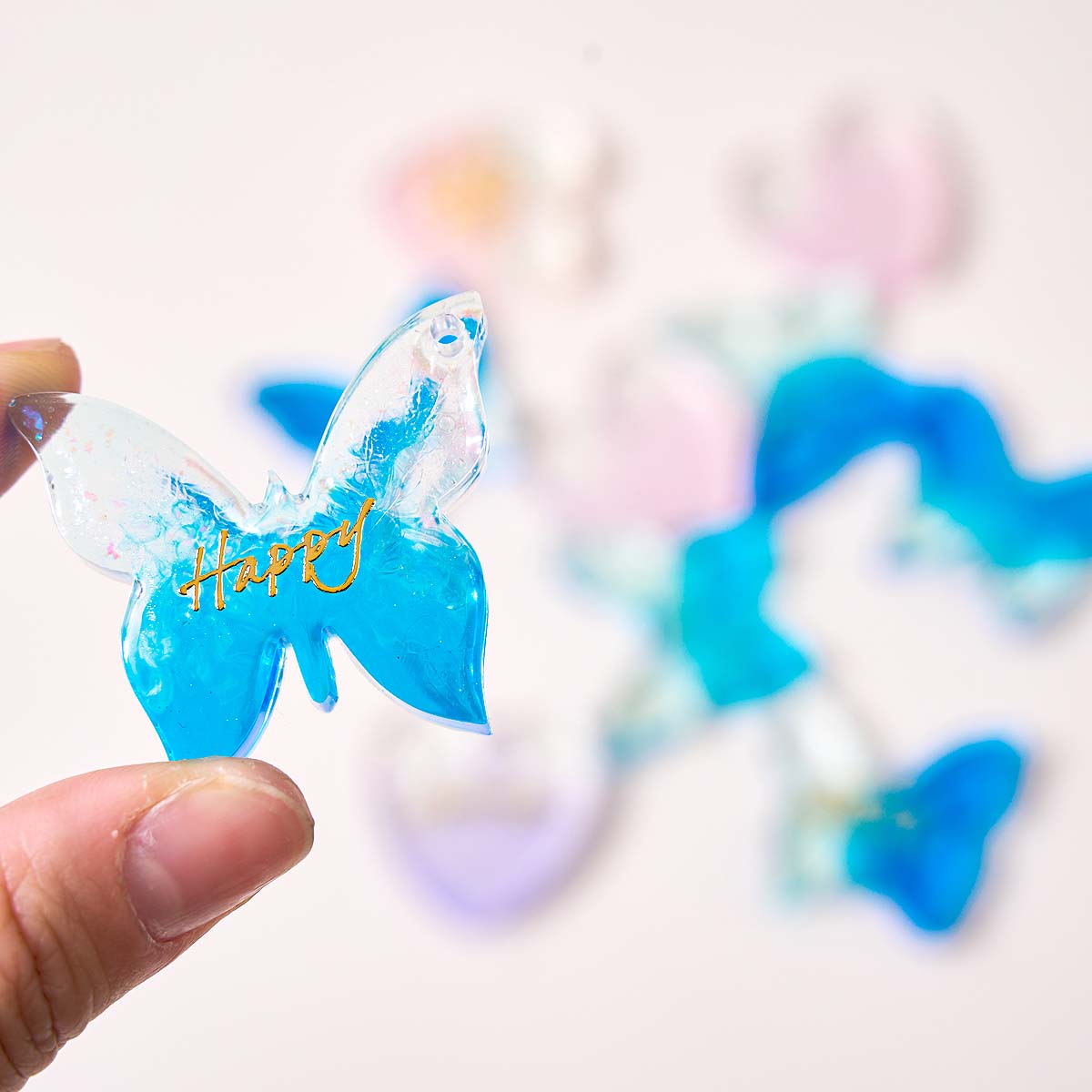 Six-hole with Holes Earring Si - Resin Art Liquid ulasan dan harga