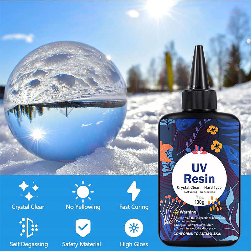 100G/300G/500G Upgraded UV Res - Resin Art Liquid ulasan dan harga