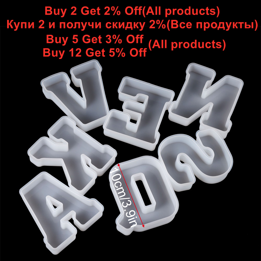 3Sizes A to Z Letter Silicone  - Resin Art Alphabet ulasan dan harga
