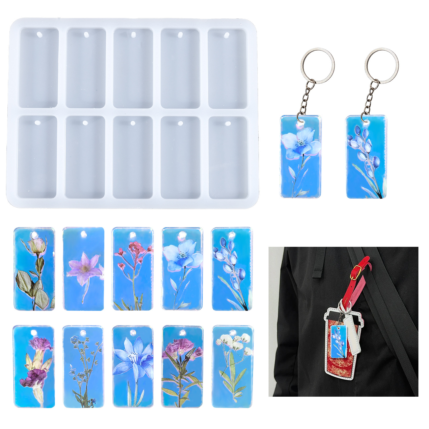 DIY epoxy resin mold 10-connec - Resin Art Tools ulasan dan harga