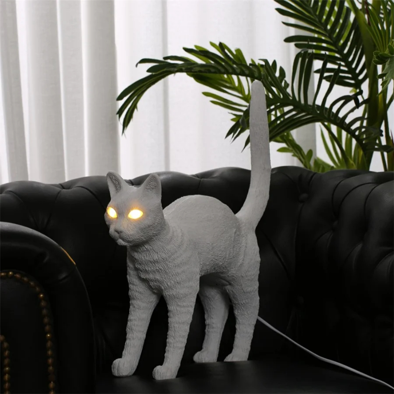 Nordic cat Table Lamp Resin an - Resin Art On Floor ulasan dan harga
