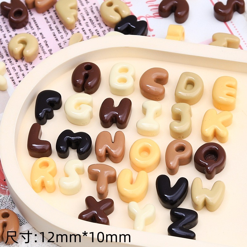 30Pcs New Cute Resin Cartoon S - Resin Art Alphabet ulasan dan harga