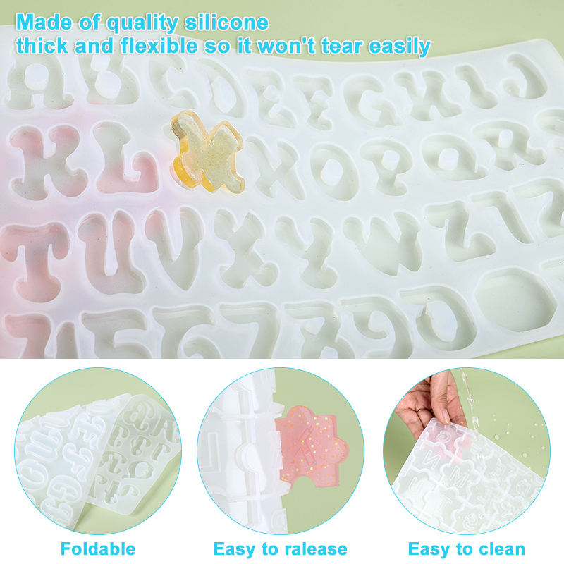 Alphabet Keychain Molds Alphab - Resin Art Alphabet ulasan dan harga