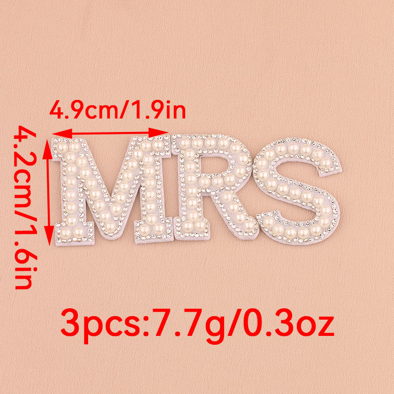 1 Set MRS Faux Pearl Rhineston - Resin Art Alphabet ulasan dan harga