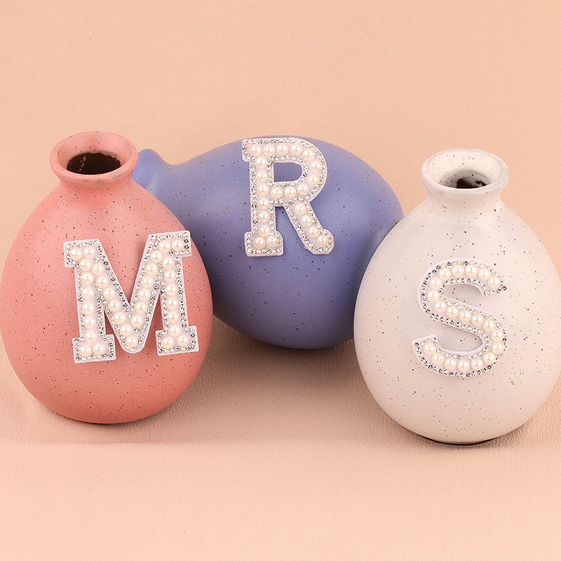 1 Set MRS Faux Pearl Rhineston - Resin Art Alphabet ulasan dan harga