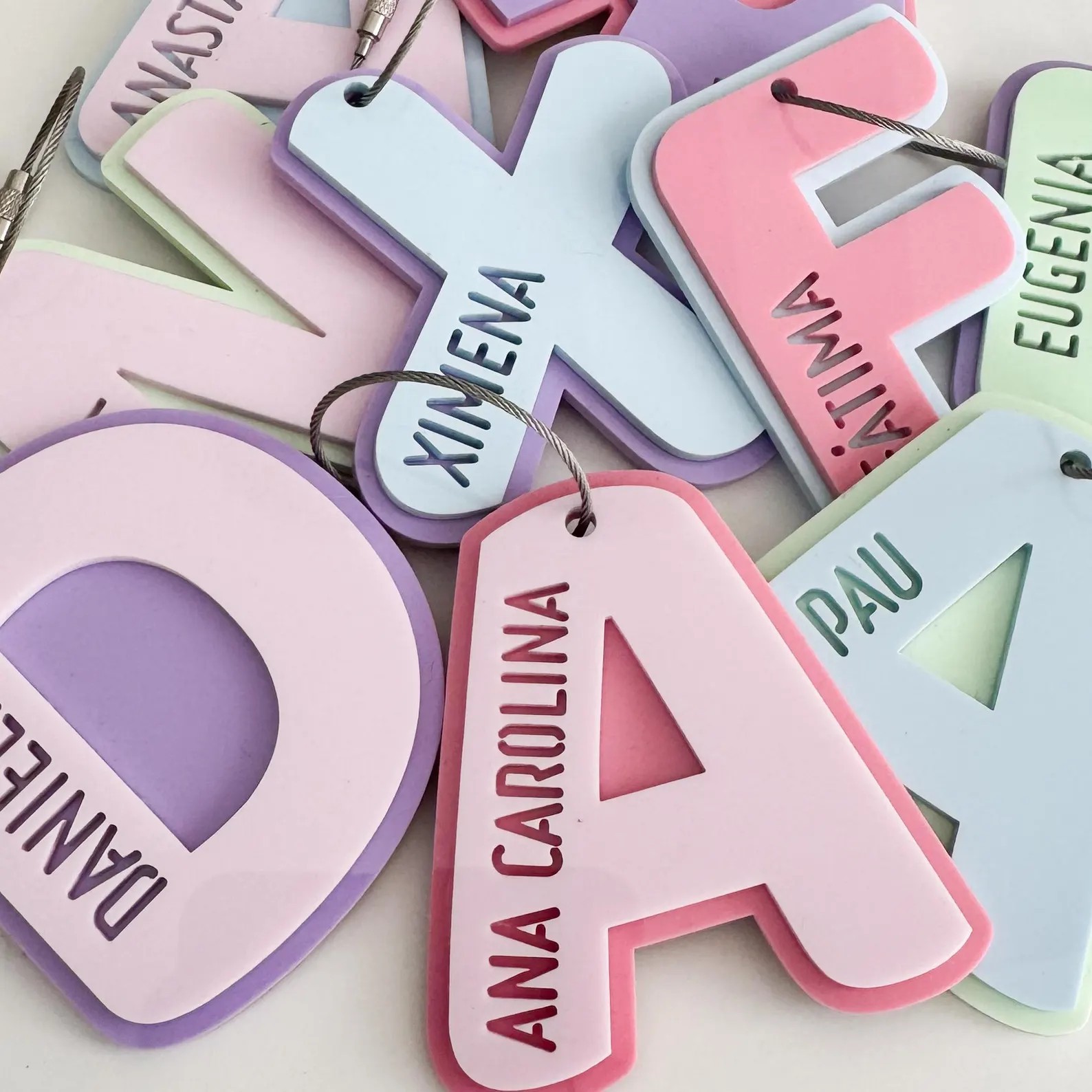 Custom Letter Hollow Name Keyc - Resin Art Alphabet ulasan dan harga