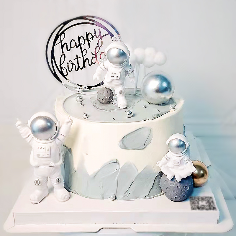 Astronaut Cake Topper For Oute - Resin Art Alphabet ulasan dan harga