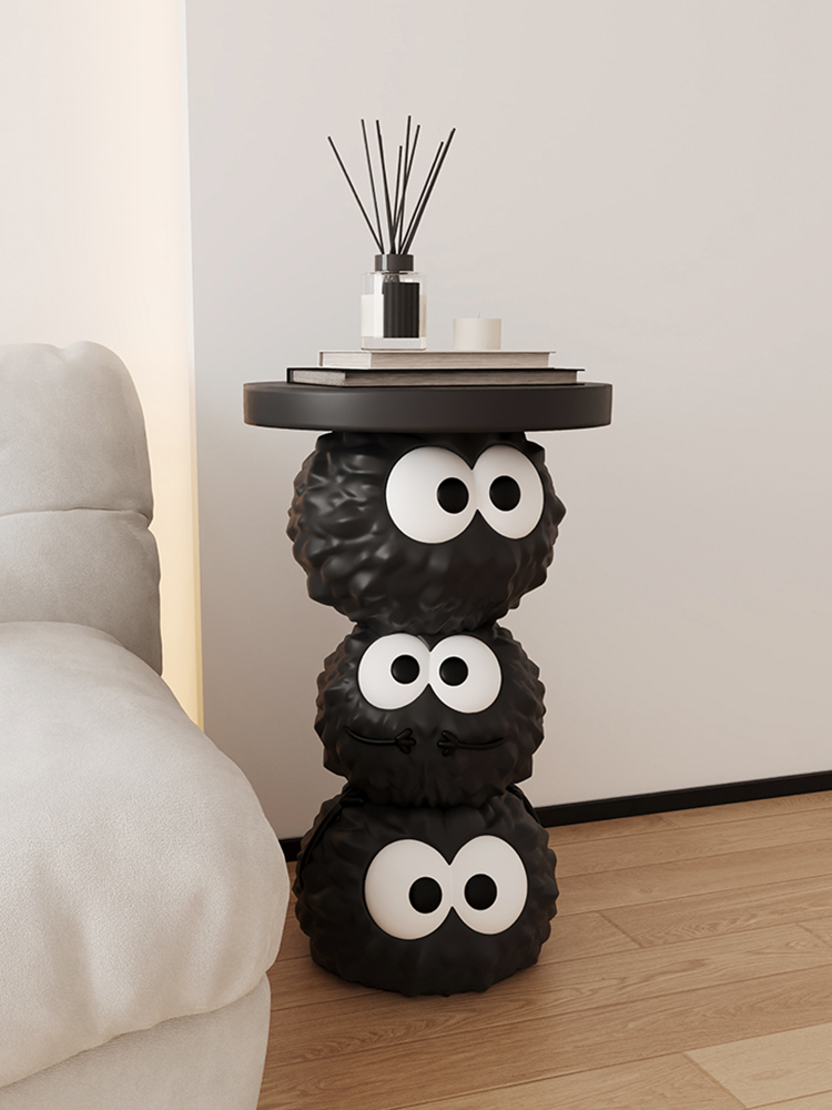 Creative Cartoon Coal Ball Cof - Resin Art Coffee Table ulasan dan harga