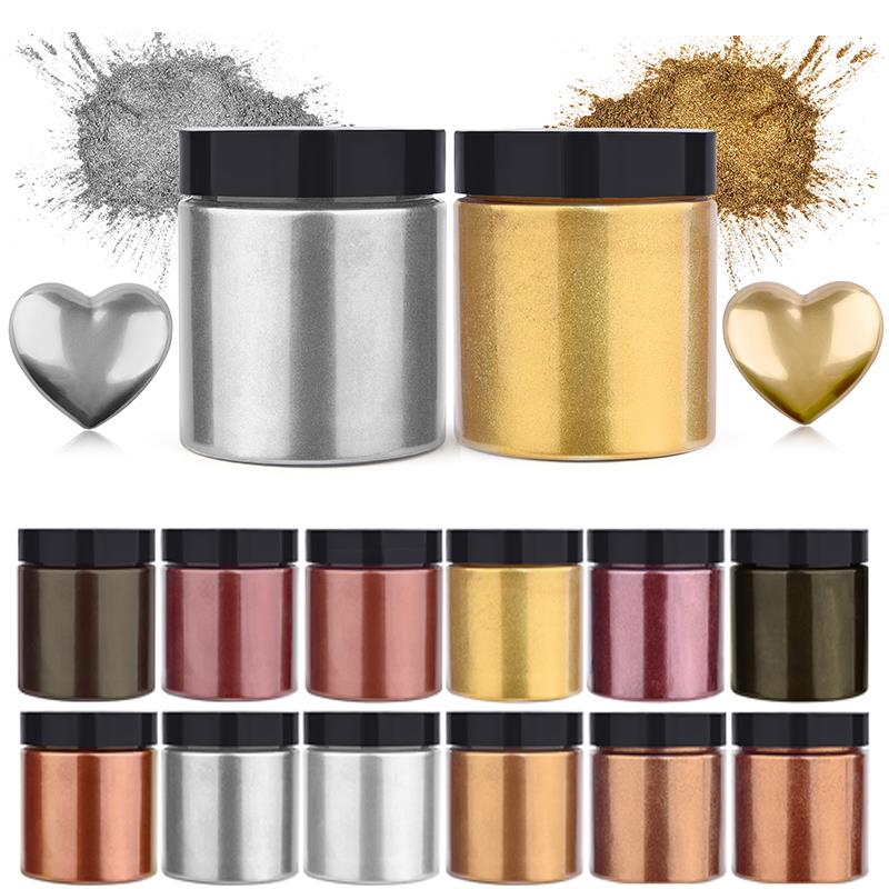 50g Shimmer Metallic Gold Silv - Resin Art Liquid ulasan dan harga