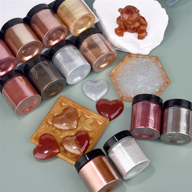 50g Shimmer Metallic Gold Silv - Resin Art Liquid ulasan dan harga