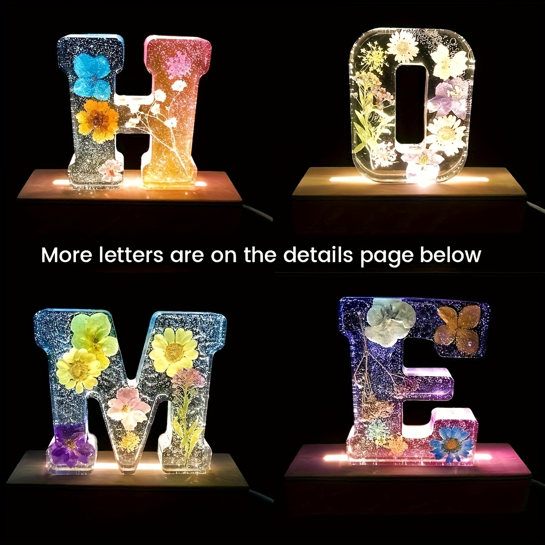 7-Inch Large Letter Resin Mold - Resin Art Tools ulasan dan harga