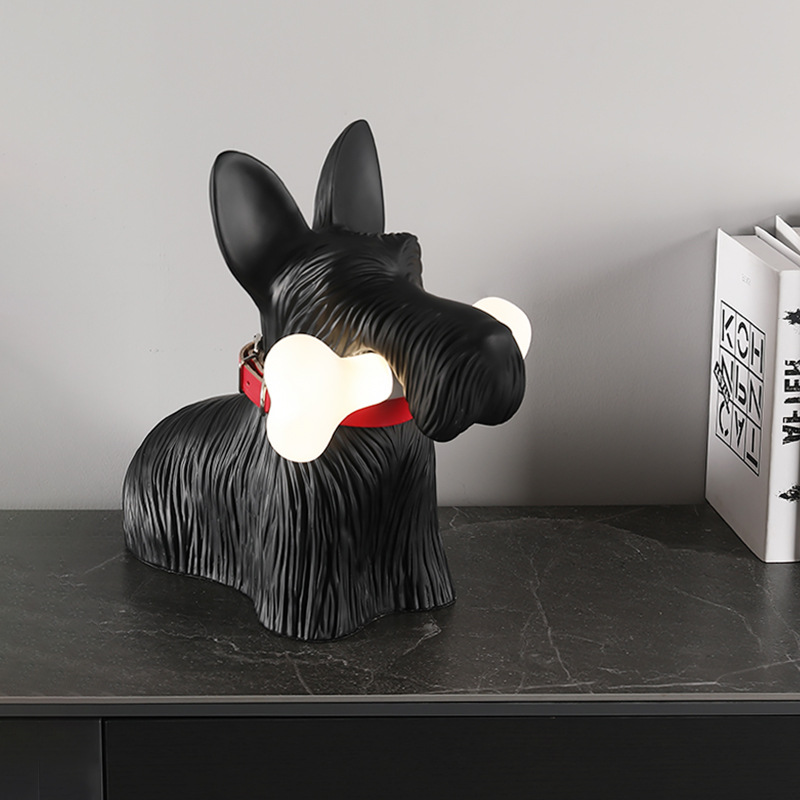 Scottie Table Lamp Decoration  - Resin Art On Floor ulasan dan harga