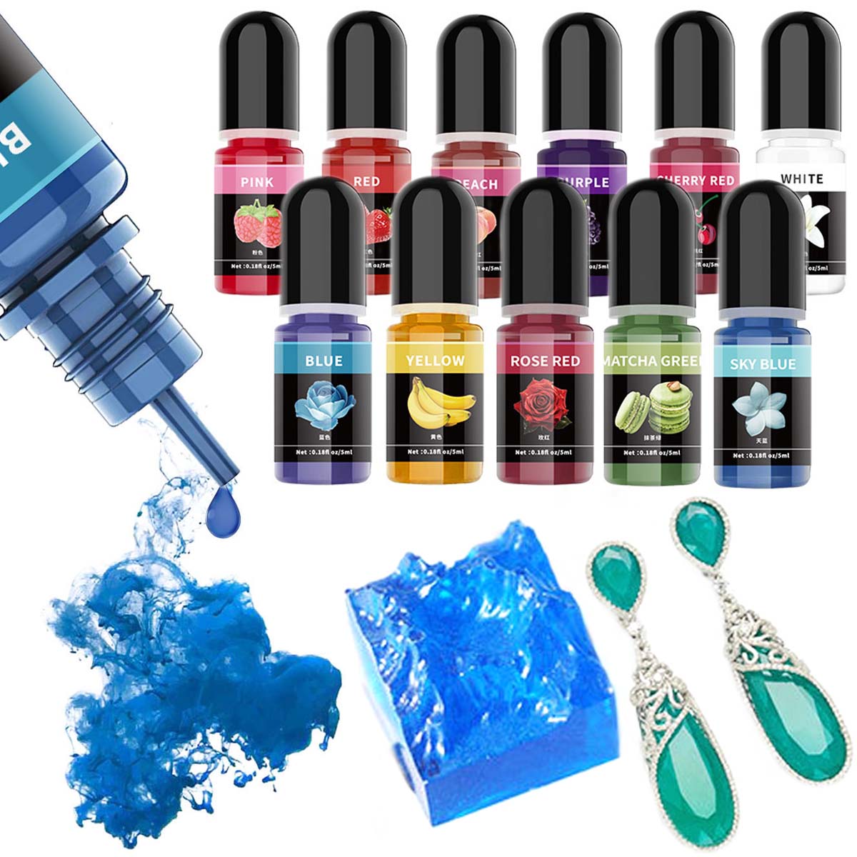 5ml/Bottle Epoxy Resin Pigment - Resin Art Liquid ulasan dan harga