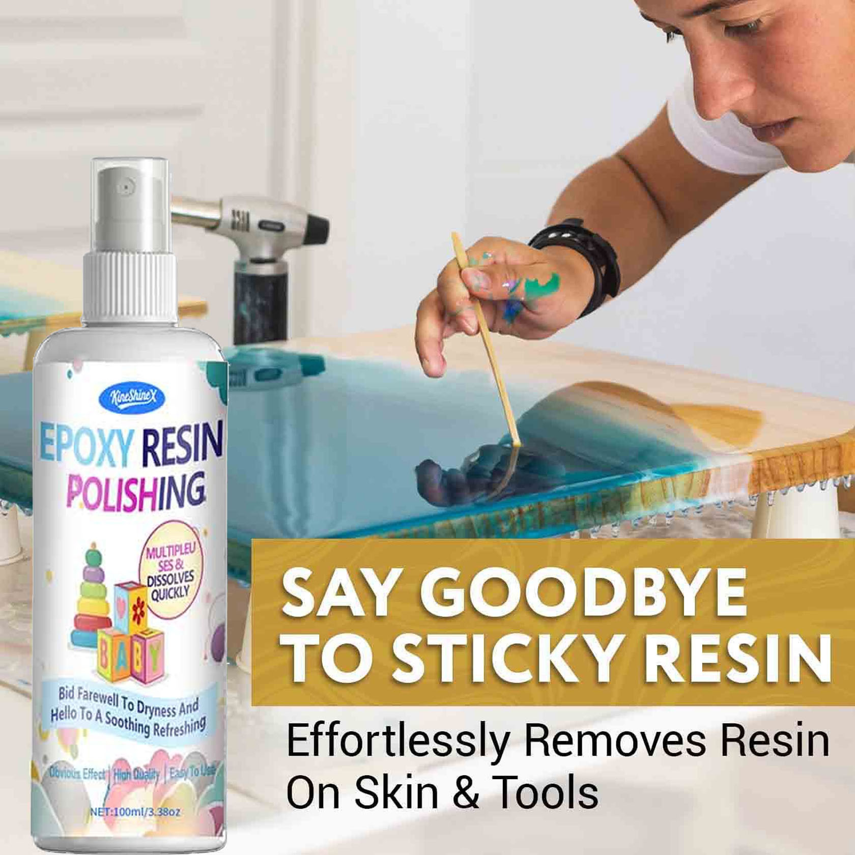 Epoxy Resin Remover & Polisher - Resin Art Tools ulasan dan harga